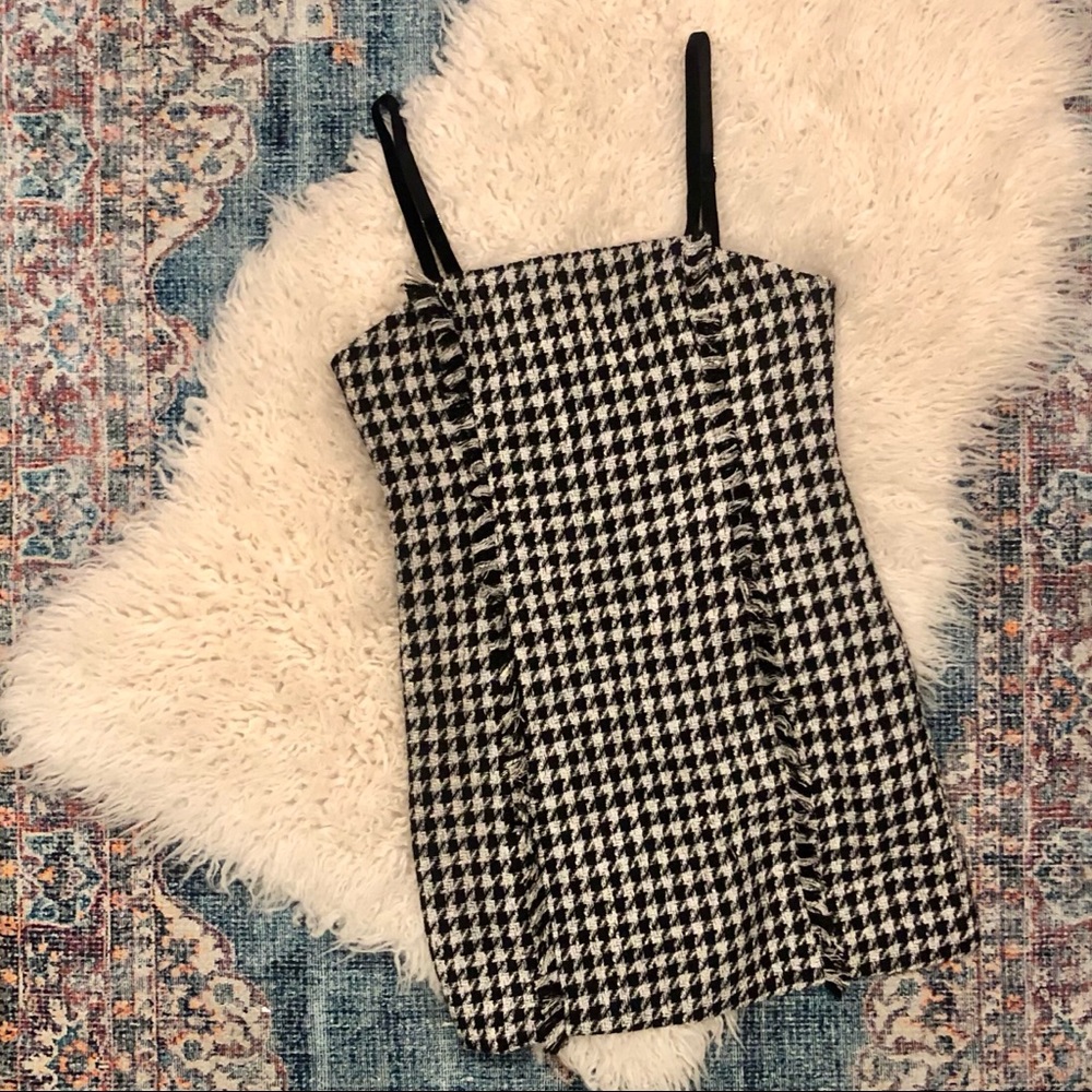 Forever 21 Houndstooth Tweed Dress Sz 2